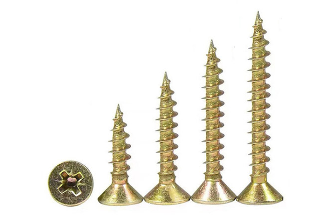 雙沉頭米字槽纖維板釘